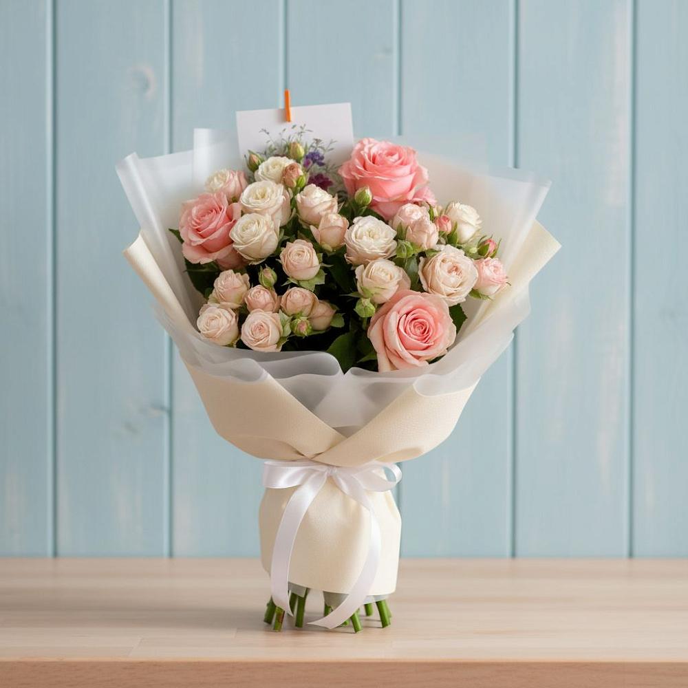 Букет цветов из: Розы в Кадый