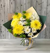 Букет цветов из:  Хризантемы #REPLACE_PRED# Кадый