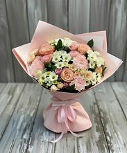 Букет цветов из:  Гвоздики, Розы и Хризантемы в Кадый