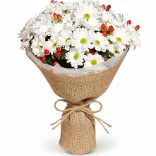 Букет цветов из:  Хризантемы #REPLACE_PRED# Кадый