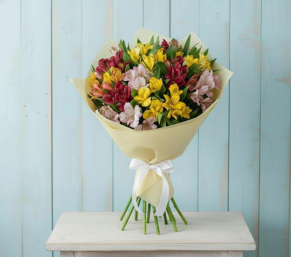 Букет цветов из: Альстромерии в Кадый