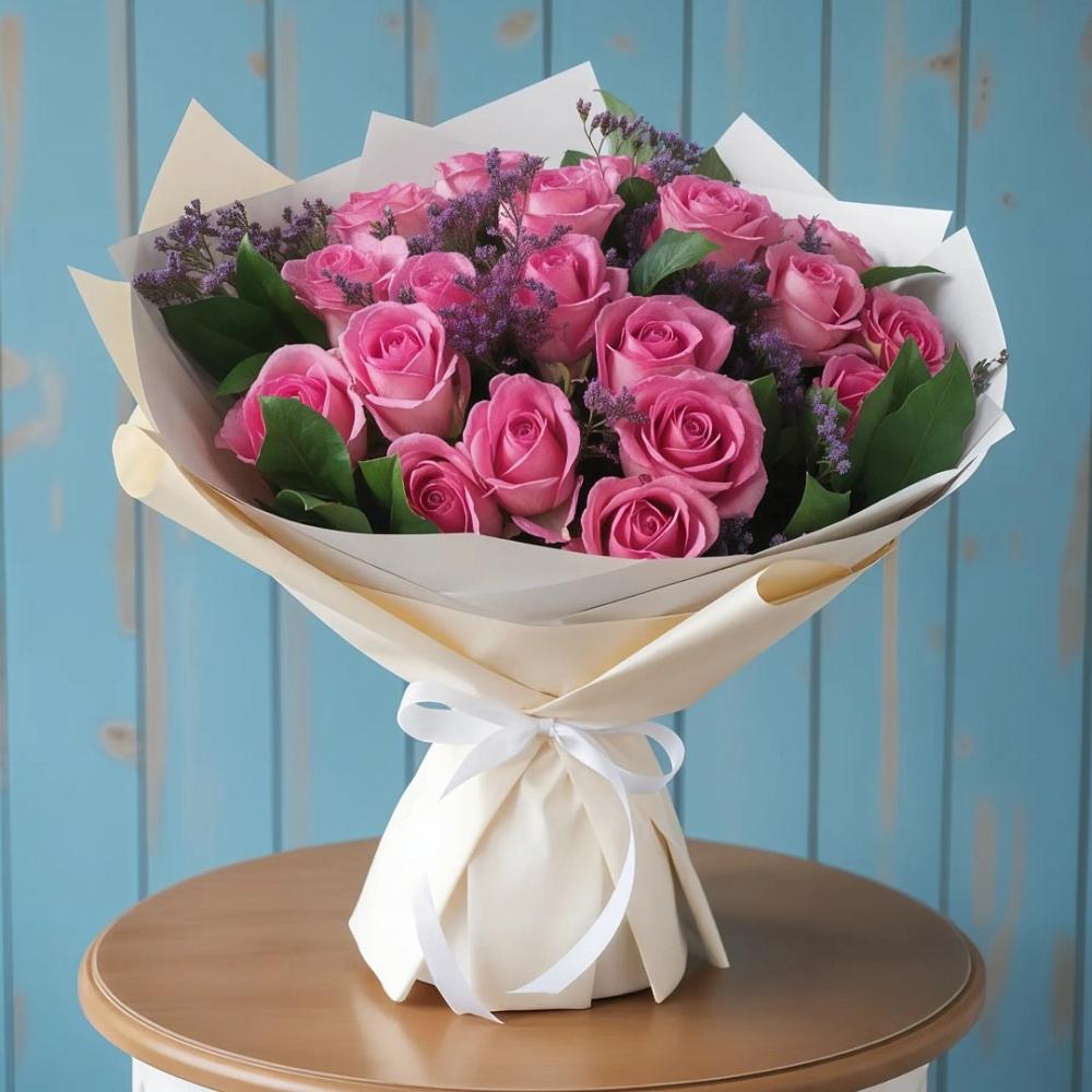 Букет цветов из: Розы в Кадый