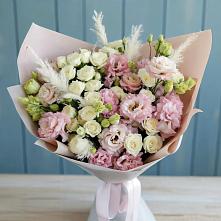 Букет цветов из:  Альстромерии и Розы в Кадый