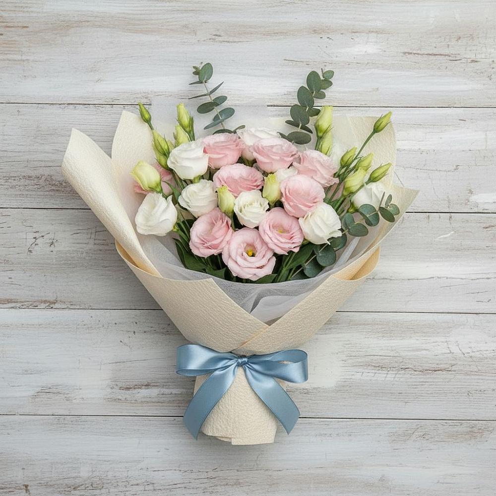 Букет цветов из: Лизиантусы в Кадый